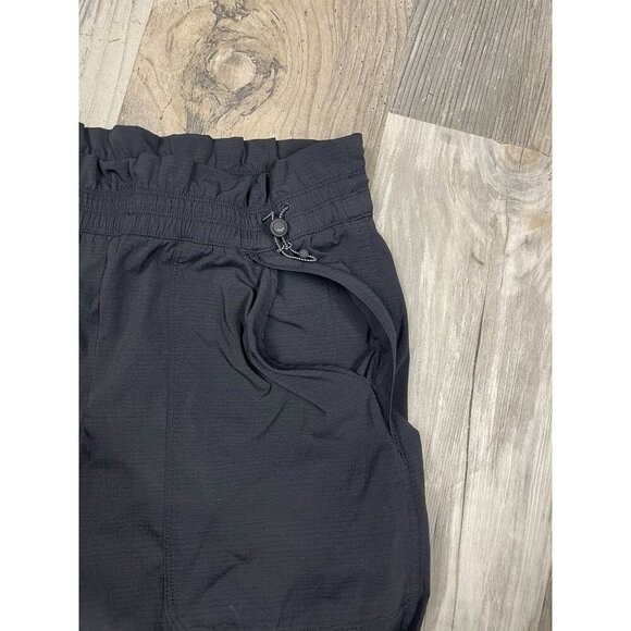 Athleta Trekkie High Rise Parachute Pants Size 4 Black Zip Ankle Elastic Waist - Picture 3 of 12